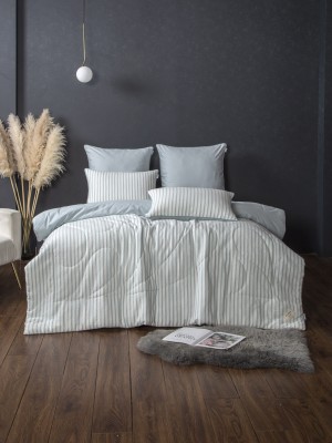 Комплекты для сна Stripe Muslin (голубое серебро) Евро