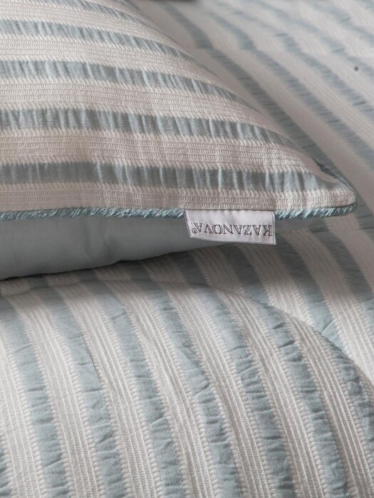 Комплекты для сна Stripe Muslin (голубое серебро) Евро