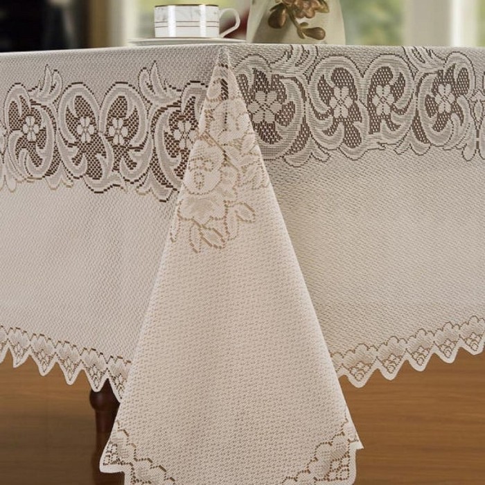 Фрида (белая) Скатерть Кружево 180х180