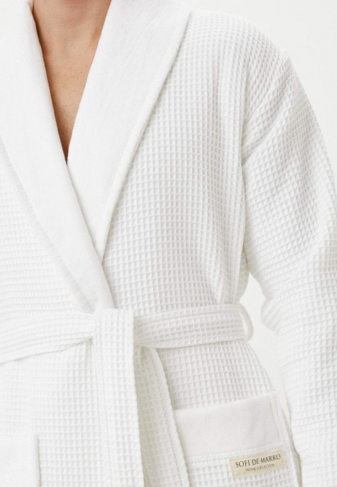 Михаэль (белый) S Халат махровый
