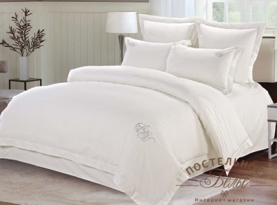 Джонатан (белый) Комплект постельного белья сатин 7Е