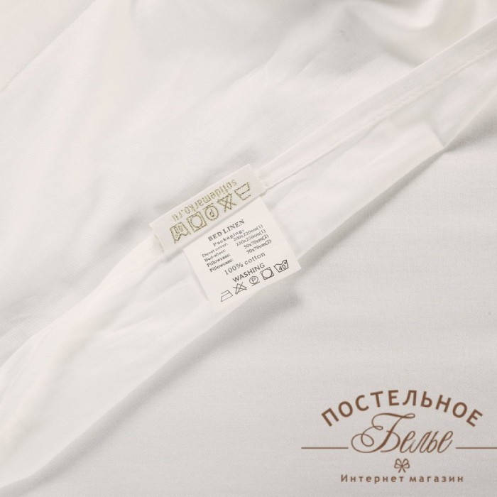 Джонатан (белый) Комплект постельного белья сатин 7Е