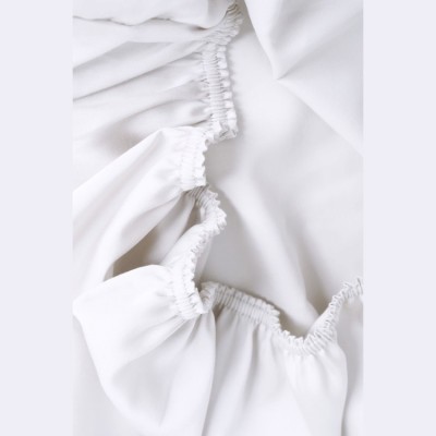 Простыня на резинке NOBLE TRADITIONS GLACE WHITE GRASS 90х200х40