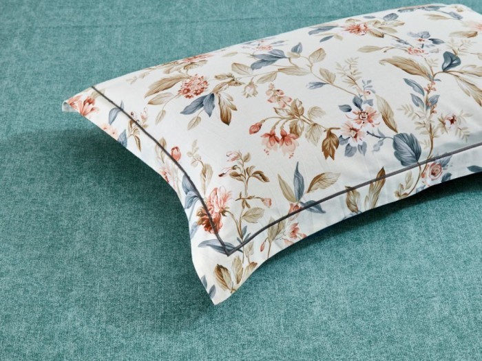 Комплект с летним одеялом полуторный из печатного сатина 160х220 см, 2142-OSPS