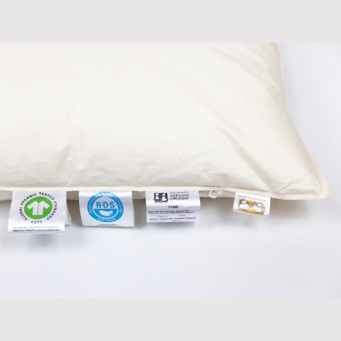 Подушка BABY ORGANIC DOWN GRASS низкая 40х60