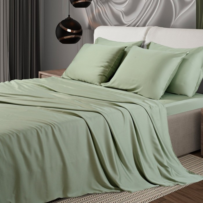Постельное бельё Sharmes "Bamboo" 1,5 спальный (оливковый)