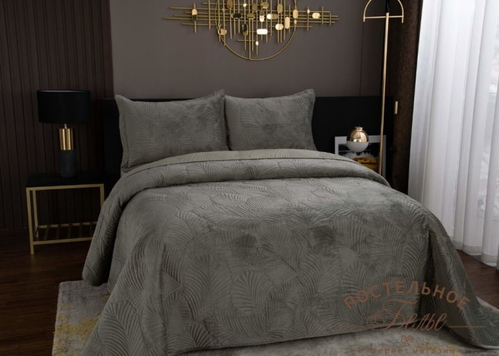 Ноэль покрывало оливковое  240х260