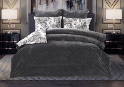 Постельный набор евро Бенедикт графит платина ABC Cotton