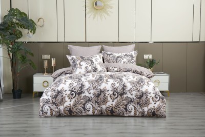 Комплекты постельного белья [М] Честер (бежевый графит) Евро 