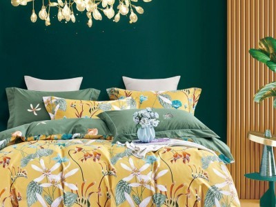 Постельное белье Asabella 1719-6 евро печатный сатин