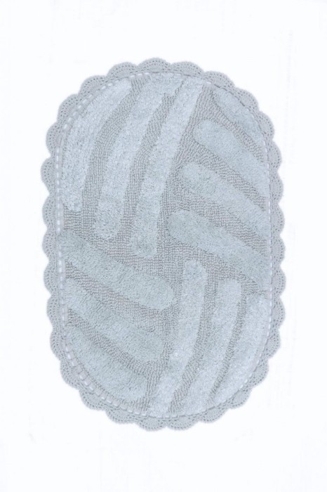 NANCY (голубой) набор ковриков для ванной кружевной 60х100 и 50х70