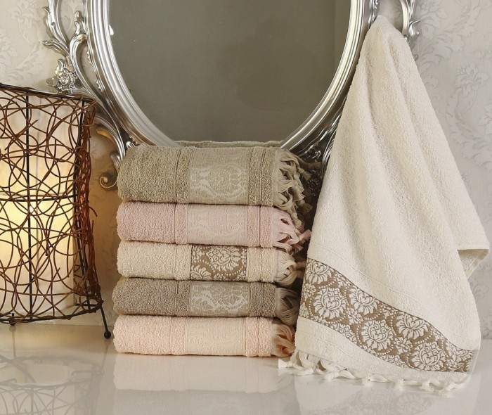 DAMASK 70x140  (ассорти) Пол. Махровое 1х6