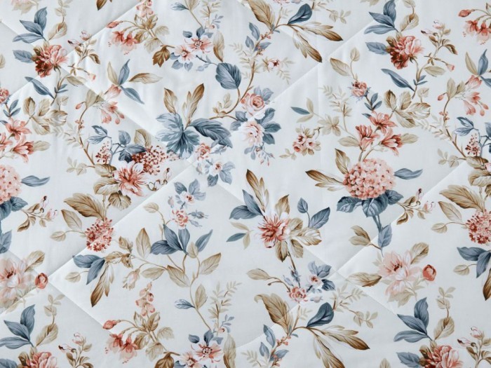 Комплект с летним одеялом cемейный из печатного сатина 160х220 см, 2142-2OSP