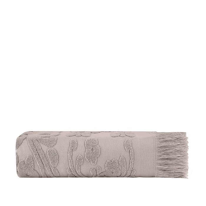 Полотенце Arya С Бахромой 100X150 Isabel Soft Бежевый