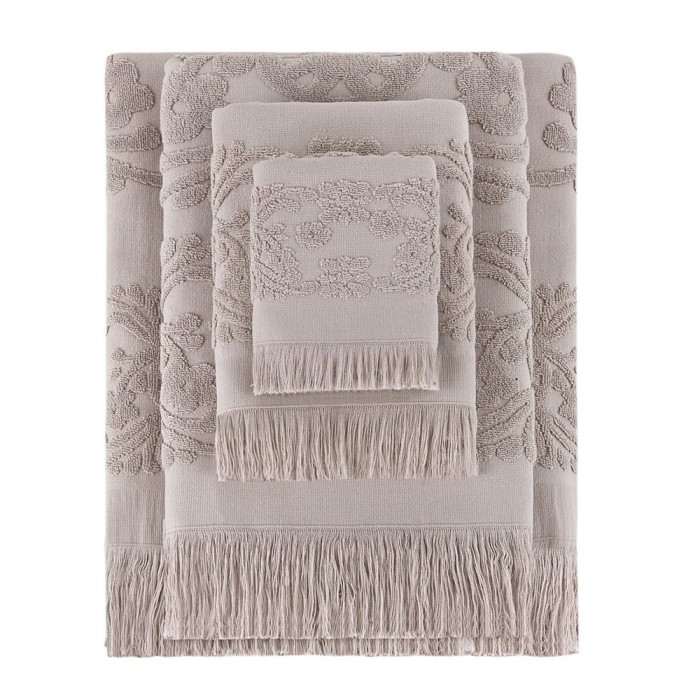 Полотенце Arya С Бахромой 100X150 Isabel Soft Бежевый