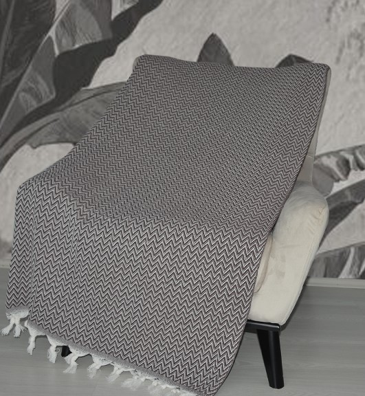 Плед JANSU цвет коричневый (Brown) 155x200