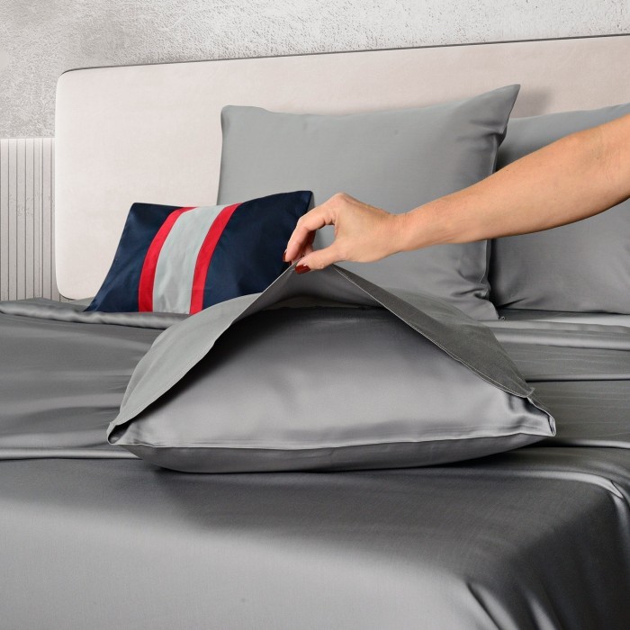 Постельное бельё Sharmes "Bamboo" 1,5 спальный (серый)