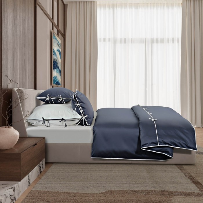 Комплект из 2-х наволочек Sharmes "Luca", 50х70 (антрацит/белый)