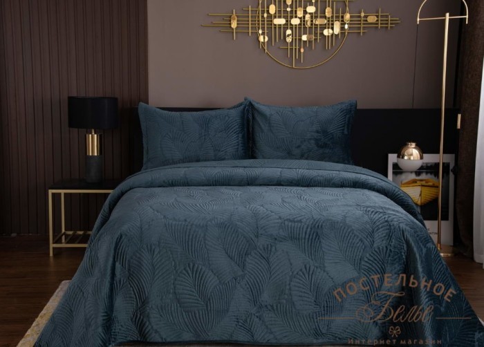 Ноэль синее покрывало 240х260