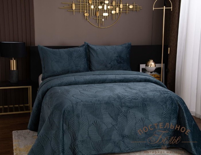 Ноэль синее покрывало 240х260