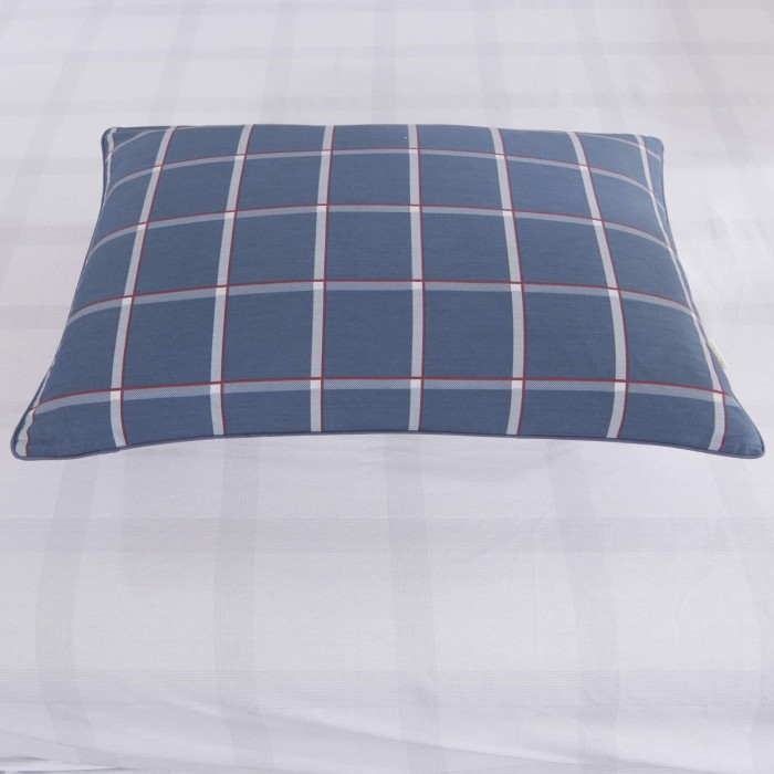 Джереми (синий) Комплект постельного белья сатин Евро 4н