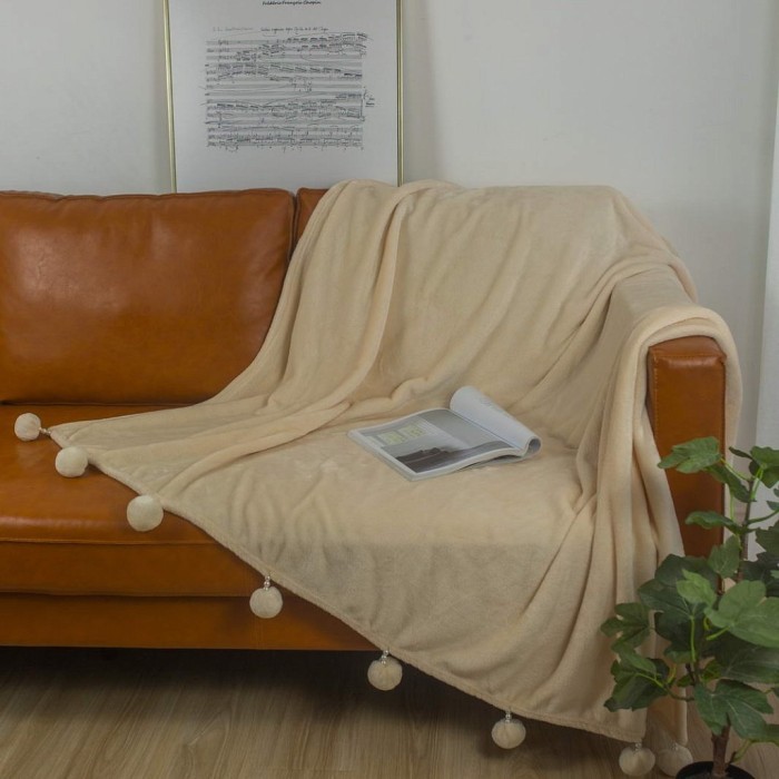 Бубон-жемчуг Новый (молоко) Покрывало 2х