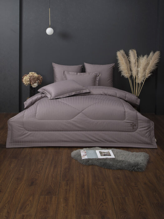 Комплекты для сна Stripe Royal (капучино) Egypt Cotton Евро
