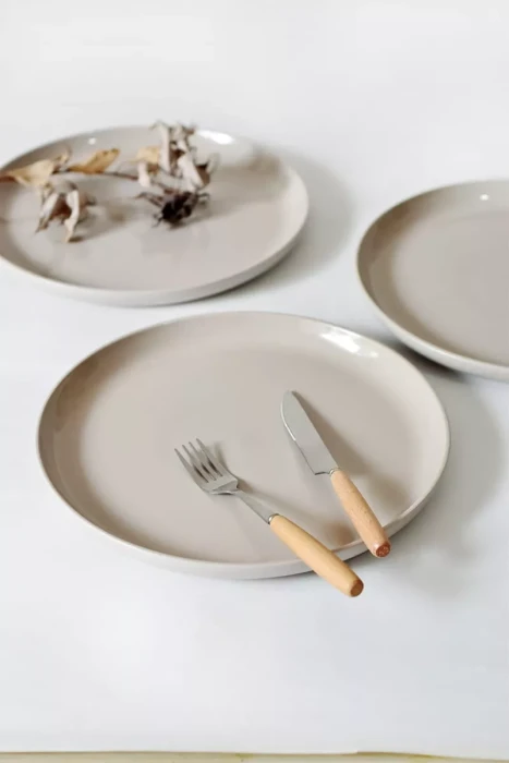 Набор персональных тарелок Arya Nude 4 ед Бежевый