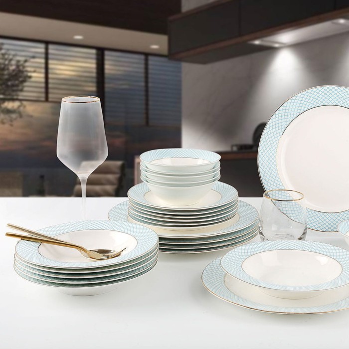 Набор столовой посуды Arya Azure 24 едедмета Белый