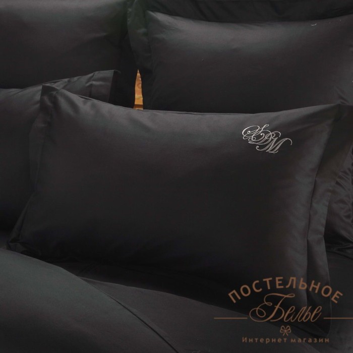 Джонатан (черный) Комплект постельного белья сатин 7Е
