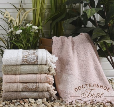 DAMASK KOZALI DRAY 70x140  (ассорти) Пол. Махровое 1х6