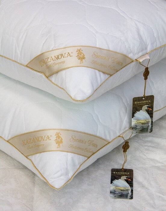 Подушка Luxury Antistress Collection Swans Down (белый) 70х70