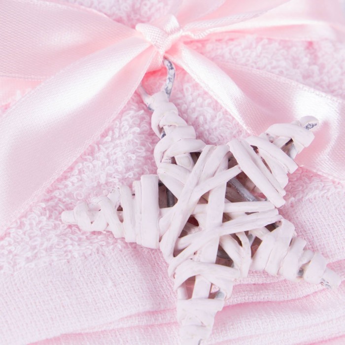 Подарочное полотенце Arya 30X30 4 Пр. Poly Розовый