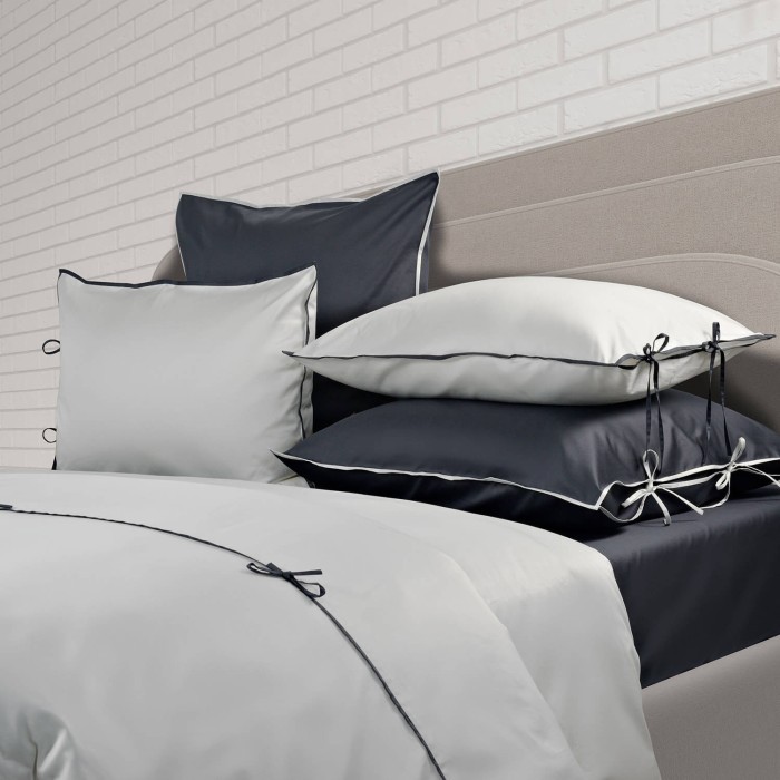Комплект из 2-х наволочек Sharmes "Luca", 50х70 (белый/антрацит)