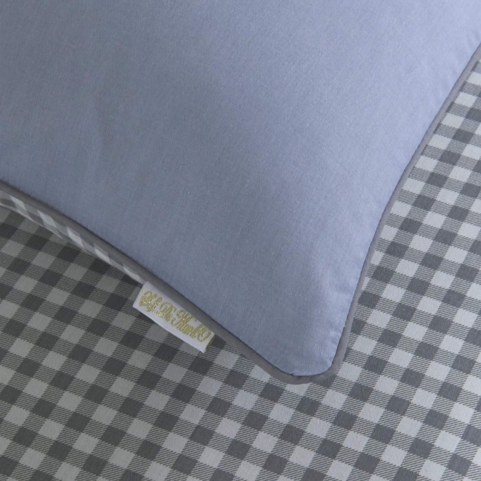 Тропики (серый) Комплект постельного белья сатин Евро 4н