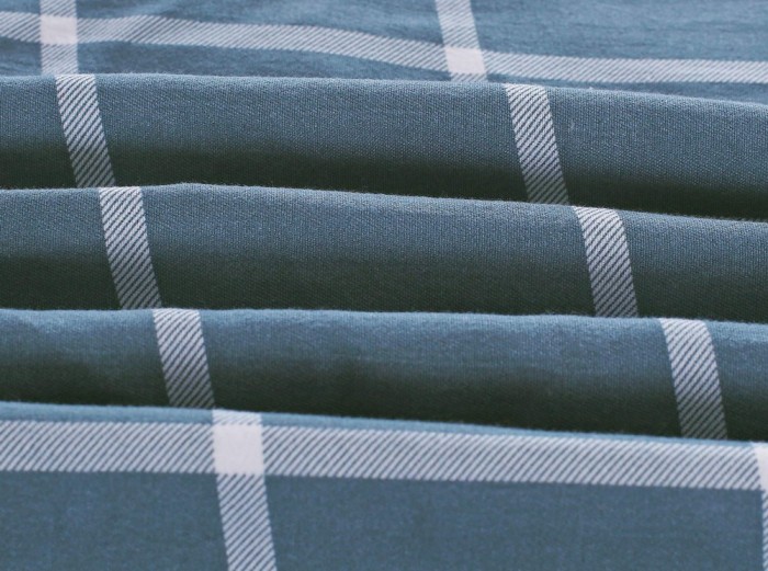 Элман (св.синий) Комплект постельного белья жатка 1.6