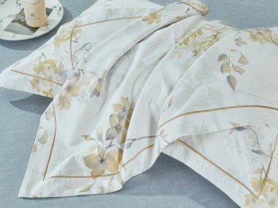 Комплект с летним одеялом полуторный из печатного сатина 160х220 см, 2226-OSPS