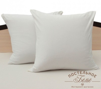 Наволочки трикотажные белые NT -70x70-2 шт