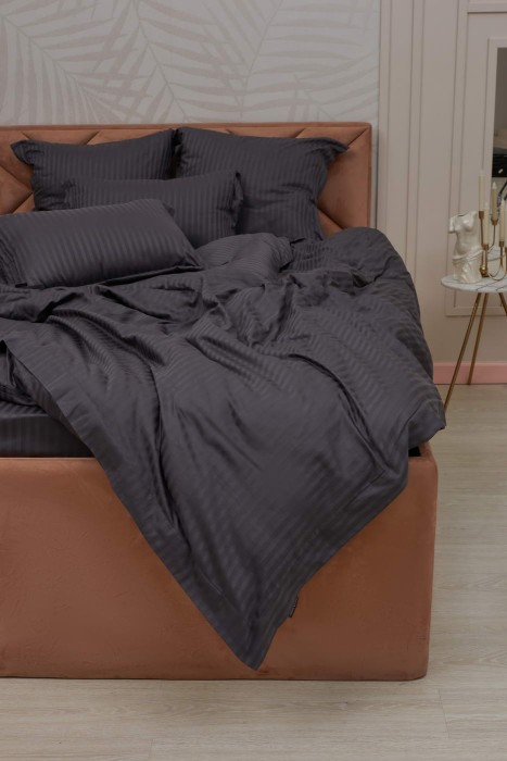 Моне (антрацит) страйп сатин 7Е