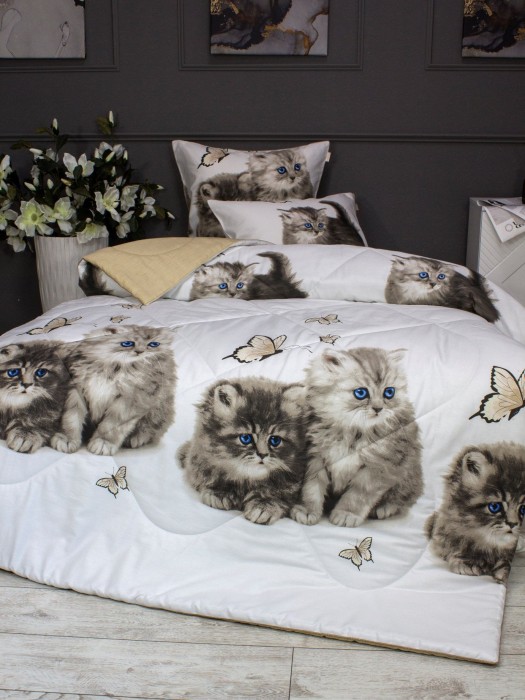 Комплекты для сна Kitty (бежевый жемчуг) Cotton Полуторный