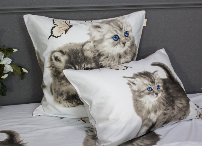 Комплекты для сна Kitty (бежевый жемчуг) Cotton Полуторный