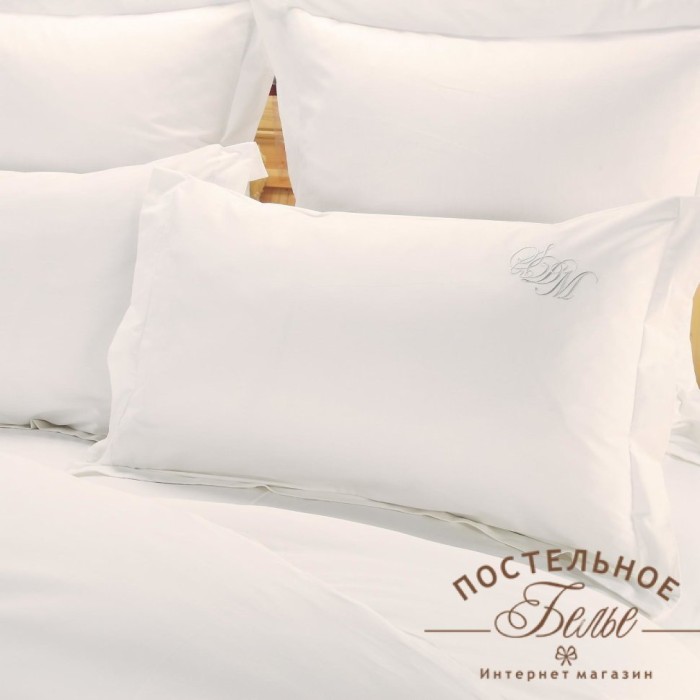 Джонатан (белый) Комплект постельного белья сатин Евро 4н