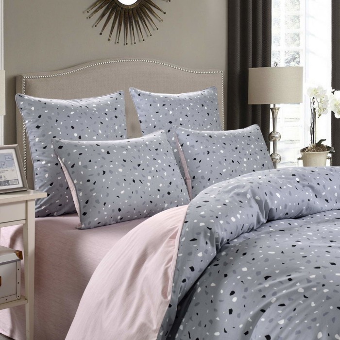 Гелия (серая) Комплект постельного белья сатин 7Е