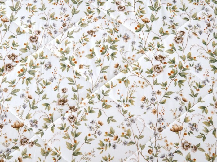 Комплект с летним одеялом полуторный из печатного сатина 160х220 см, 2143-OSPS