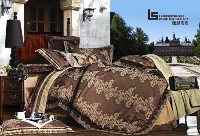 Постельное белье Valtery жаккард с гипюром TJ-17 семейное