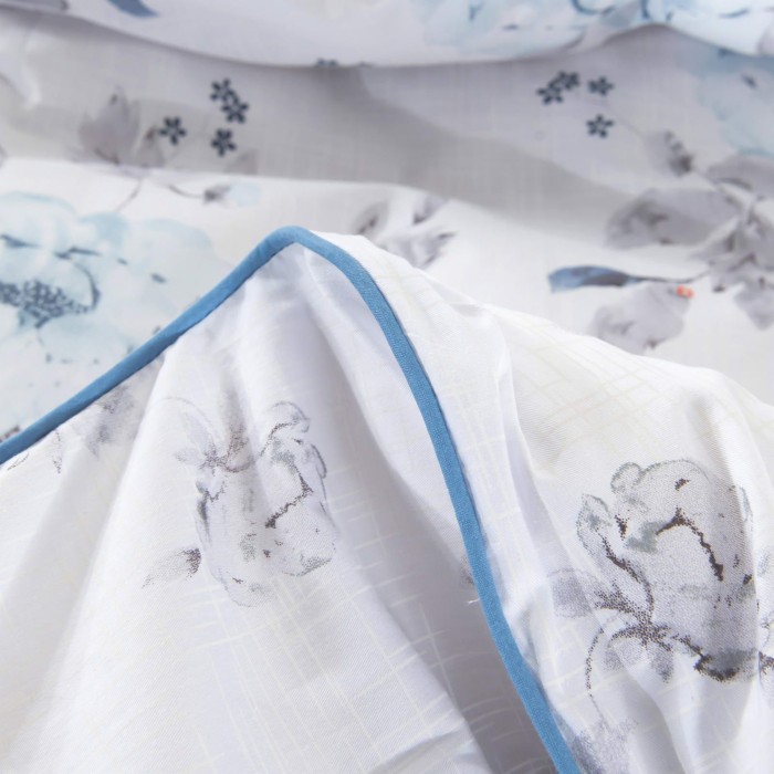 Мегги (голубая) Комплект постельного белья сатин 1.6