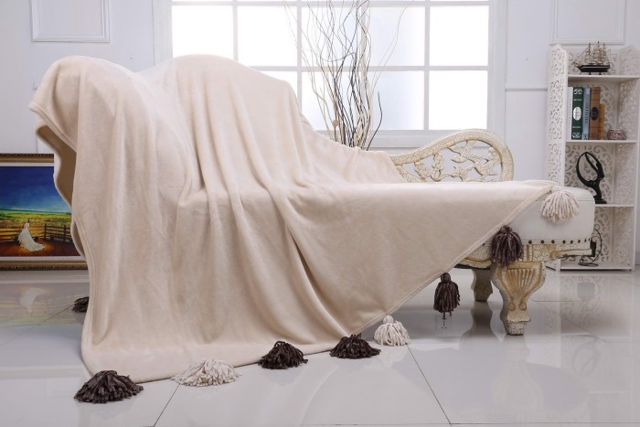 Tassel №3 (беж) Плед 220х230