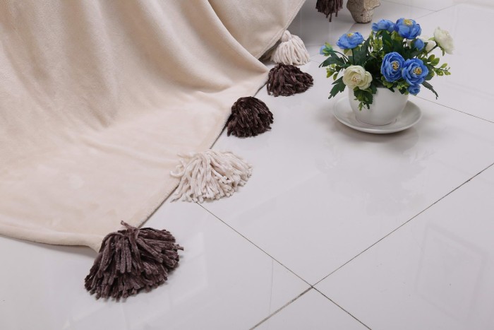 Tassel №3 (беж) Плед 220х230