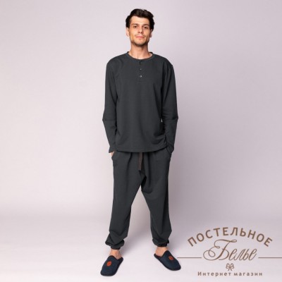 Дамиан мужская пижама темно-серая XL