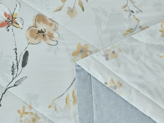 Комплект с летним одеялом евро м из печатного сатина 200х220 см, 2226-OMP